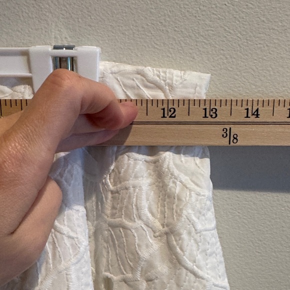 NWT Mac Duggal Ivory Embroidered Cutwork Full Midi Skirt XS Anthropologie‎ - Picture 6 of 13